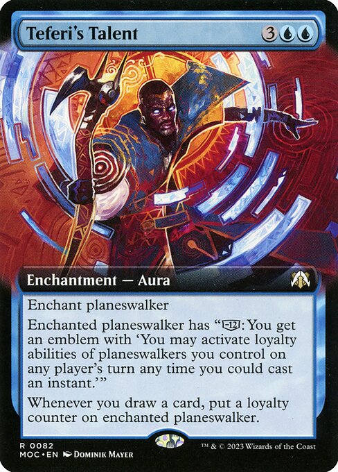 Teferi's Talent (82) - EXTENDED ART (Foil) - March of the Machine Commander - Game On