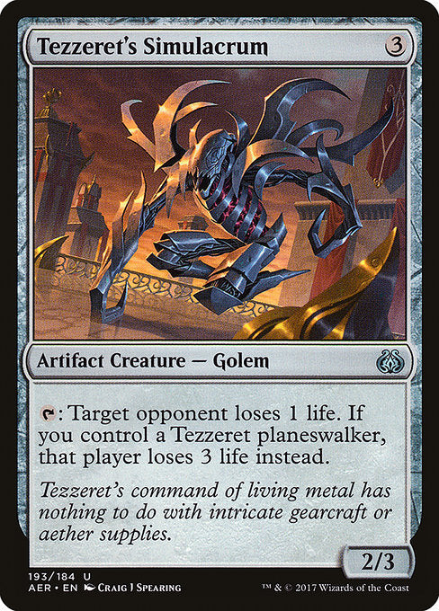 Tezzeret's Simulacrum (193) - Aether Revolt - Game On