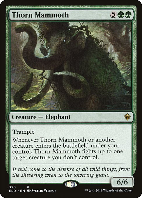 Thorn Mammoth (323) - Throne of Eldraine - Game On