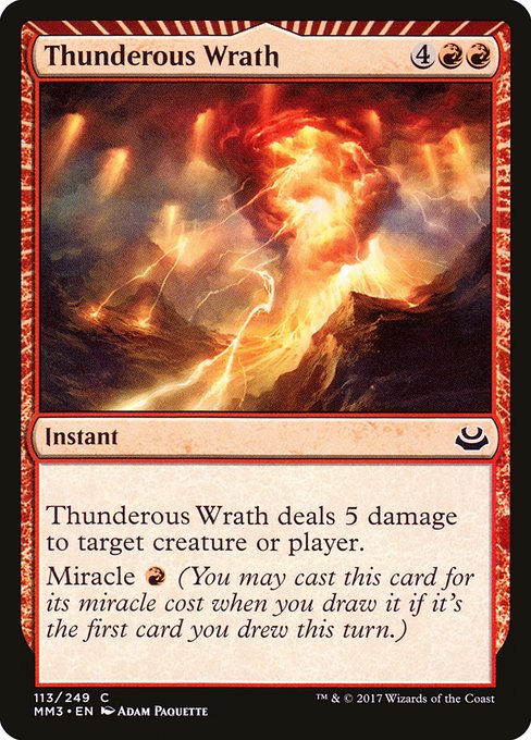 Thunderous Wrath (113) (Foil) - Modern Masters 2017 - Game On