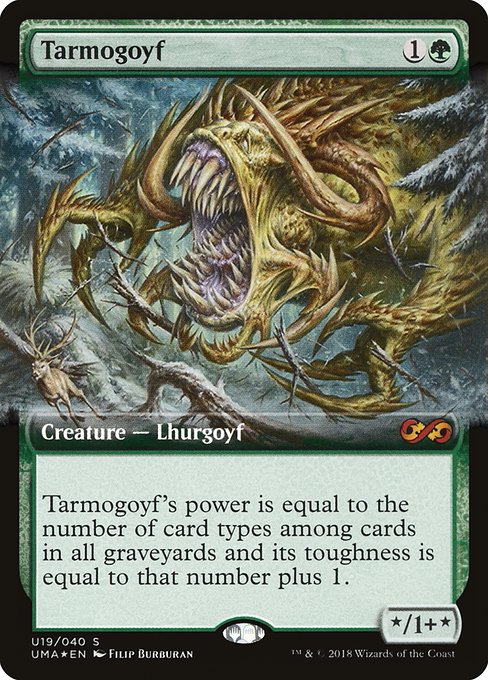 Tarmogoyf (U19) - EXTENDED ART (Foil) - Ultimate Box Topper - Game On