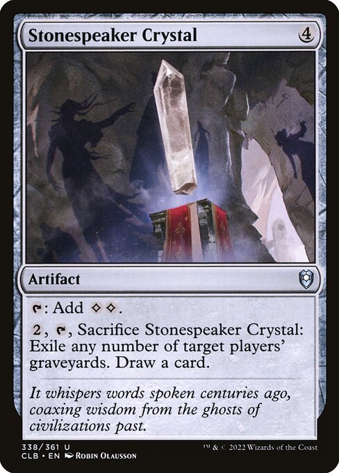 Stonespeaker Crystal (338) (Foil) - Commander Legends: Battle for Baldur's Gate - Game On