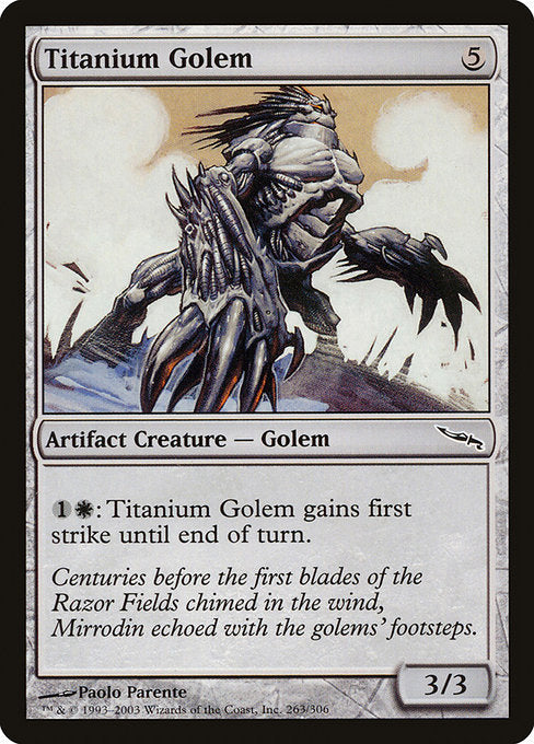 Titanium Golem (263) (Foil) - Mirrodin - Game On