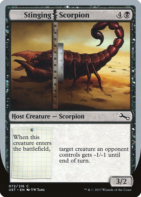 Stinging Scorpion (72) (Foil) - Unstable - Game On