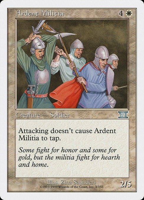 Ardent Militia (3) - Classic Sixth Edition - Game On