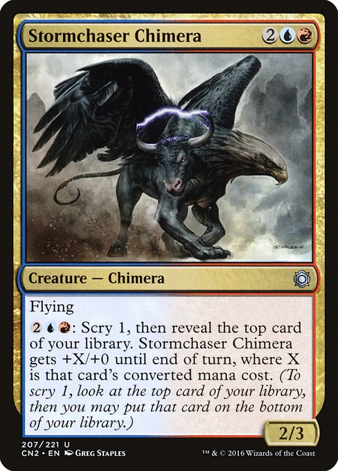 Stormchaser Chimera (207) (Foil) - Conspiracy: Take the Crown - Game On