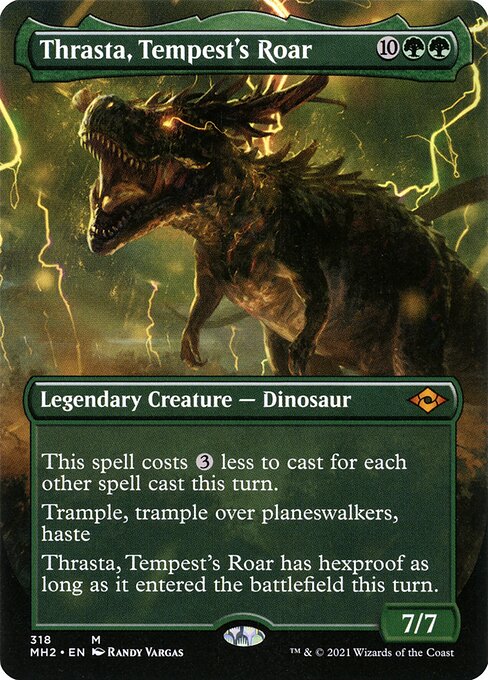 Thrasta, Tempest's Roar (318) - BORDERLESS - Modern Horizons 2 - Game On