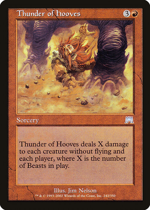 Thunder of Hooves (242) (Foil) - Onslaught - Game On