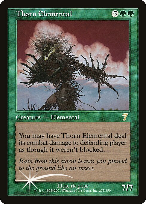 Thorn Elemental (273★) (Foil) - Seventh Edition - Game On