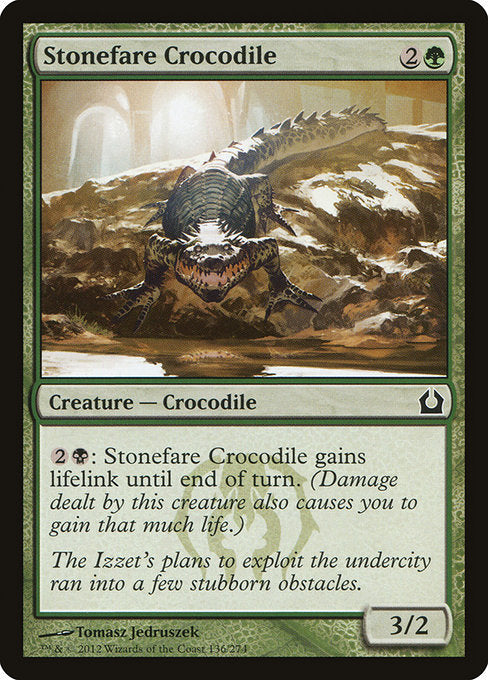 Stonefare Crocodile (136) (Foil) - Return to Ravnica - Game On