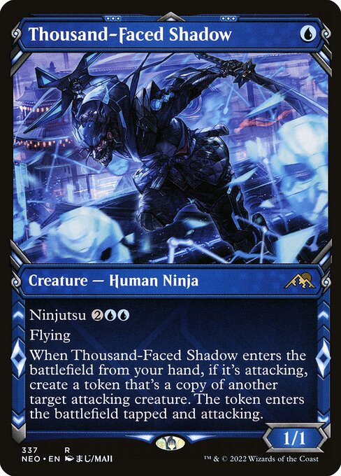 Thousand-Faced Shadow (337) - SHOWCASE (Foil) - Kamigawa: Neon Dynasty - Game On