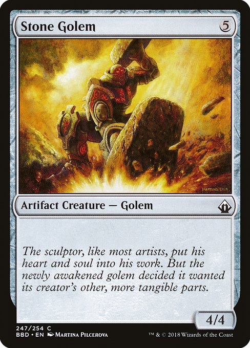 Stone Golem (247) (Foil) - Battlebond - Game On