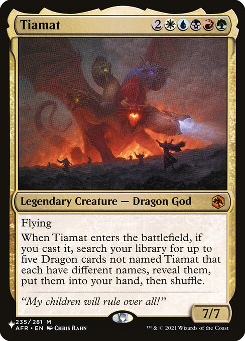 Tiamat (798) - The List - Game On