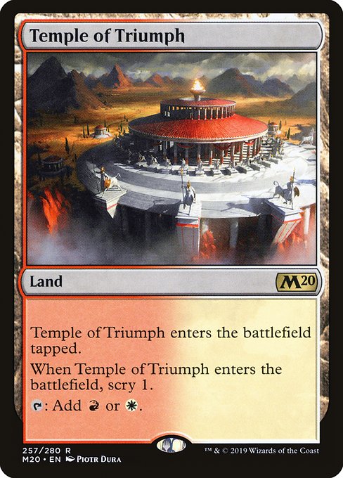 Temple of Triumph (257) (Foil) - Core Set 2020 - Game On