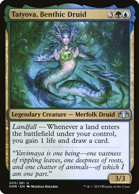 Tatyova, Benthic Druid (203) (Foil) - Dominaria Remastered - Game On