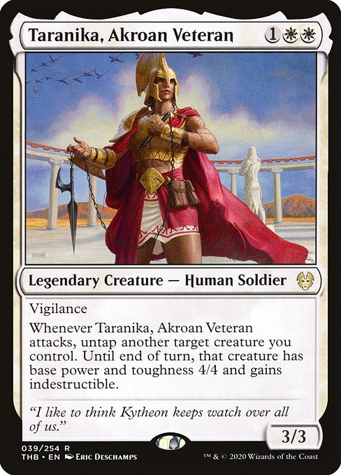 Taranika, Akroan Veteran (39) (Foil) - Theros Beyond Death - Game On