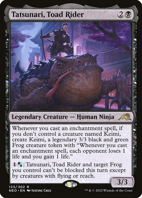 Tatsunari, Toad Rider (123) (Foil) - Kamigawa: Neon Dynasty - Game On