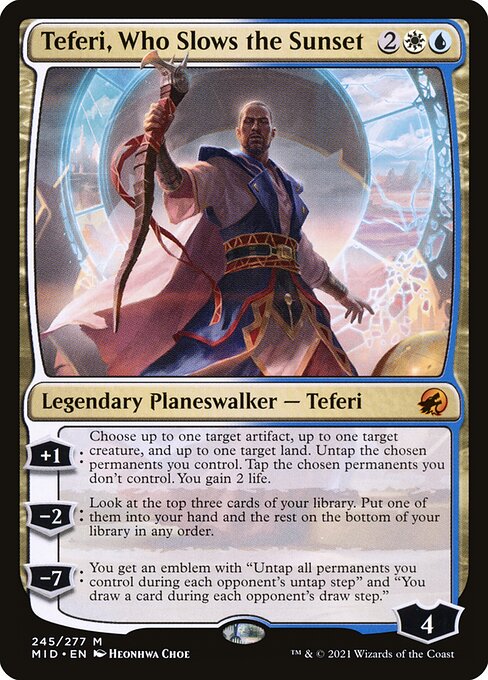 Teferi, Who Slows the Sunset (245) (Foil) - Innistrad: Midnight Hunt - Game On