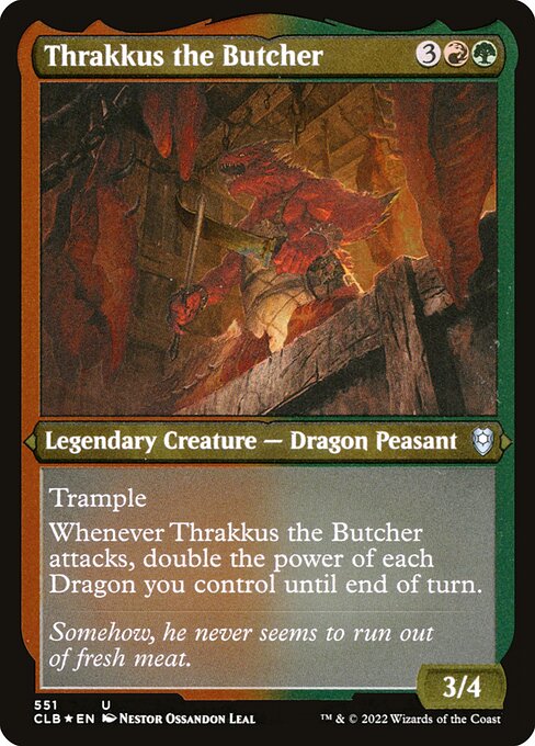 Thrakkus the Butcher (551) (Etched) - Commander Legends: Battle for Baldur's Gate - Game On