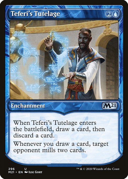 Teferi's Tutelage (296) - SHOWCASE (Foil) - Core Set 2021 - Game On