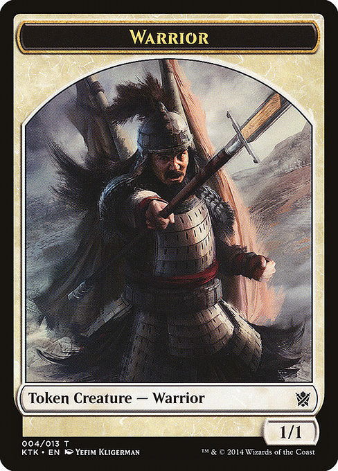 Warrior (4) - Khans of Tarkir Tokens - Game On