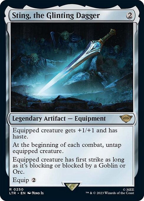 Sting, the Glinting Dagger (250) (Foil) - The Lord of the Rings: Tales of Middle-earth - Game On