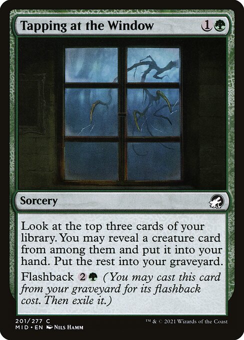 Tapping at the Window (201) (Foil) - Innistrad: Midnight Hunt - Game On