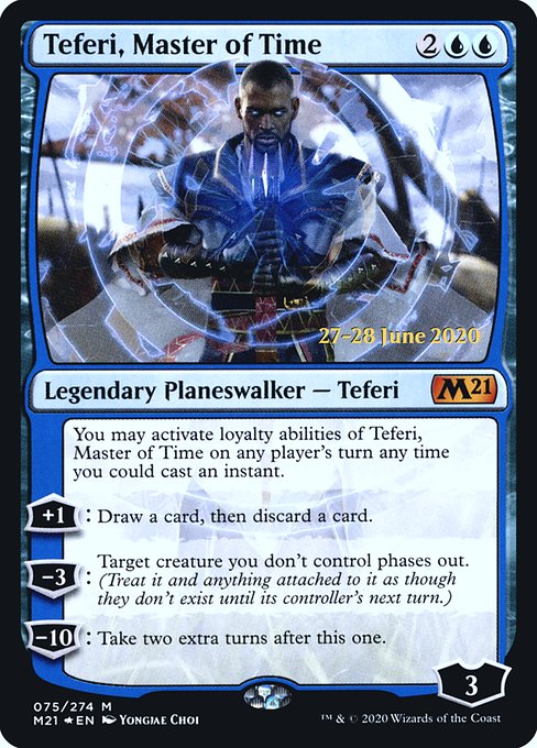 Teferi, Master of Time (75s) (Foil) - Core Set 2021 Promos - Game On