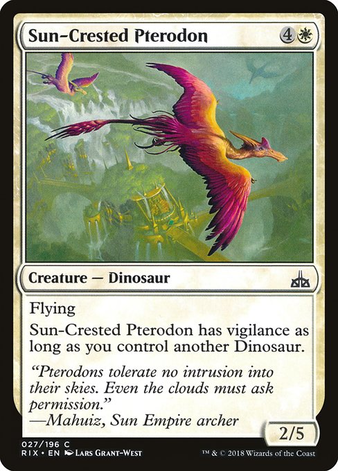 Sun-Crested Pterodon (27) (Foil) - Rivals of Ixalan - Game On