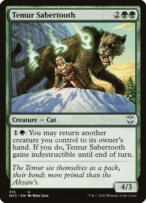 Temur Sabertooth (315) - New Capenna Commander - Game On