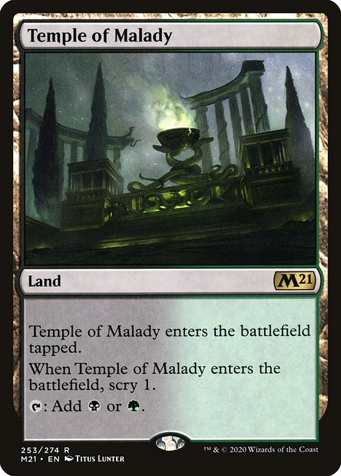 Temple of Malady (253) - Core Set 2021 - Game On