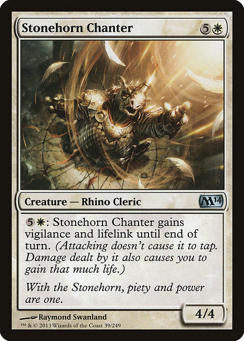 Stonehorn Chanter (39) (Foil) - Magic 2014 - Game On