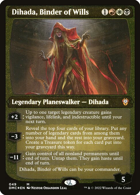 Dihada, Binder of Wills (49) (Etched) - Dominaria United Commander - Game On