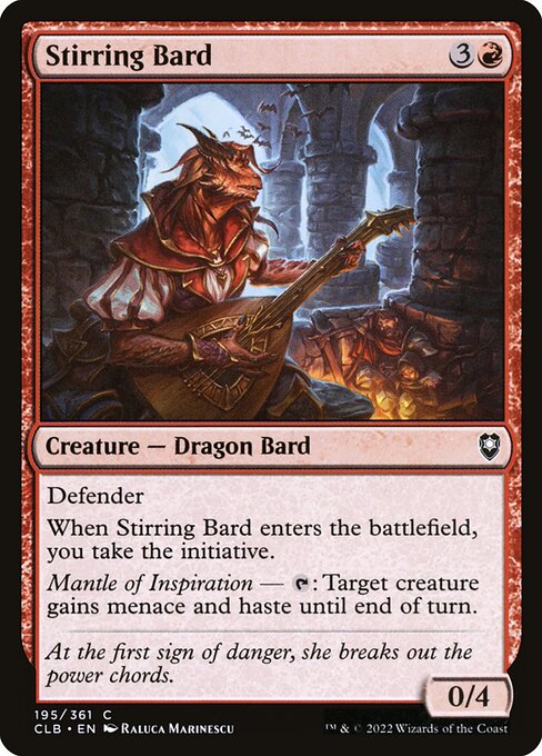 Stirring Bard (195) (Foil) - Commander Legends: Battle for Baldur's Gate - Game On