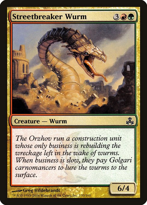 Streetbreaker Wurm (133) (Foil) - Guildpact - Game On