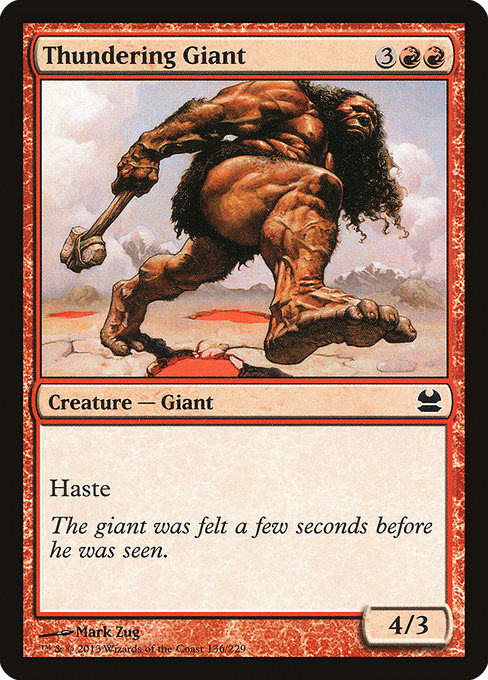 Thundering Giant (136) (Foil) - Modern Masters - Game On