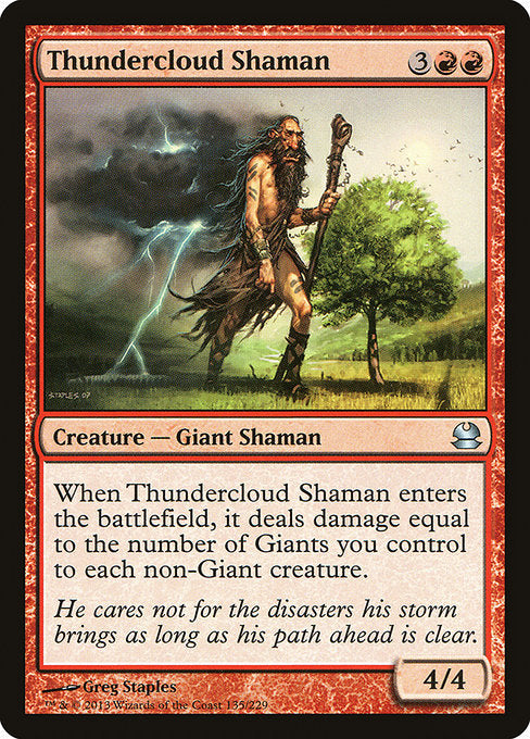 Thundercloud Shaman (135) (Foil) - Modern Masters - Game On