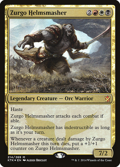 Zurgo Helmsmasher (214s) () () - Khans of Tarkir Promos - Game On