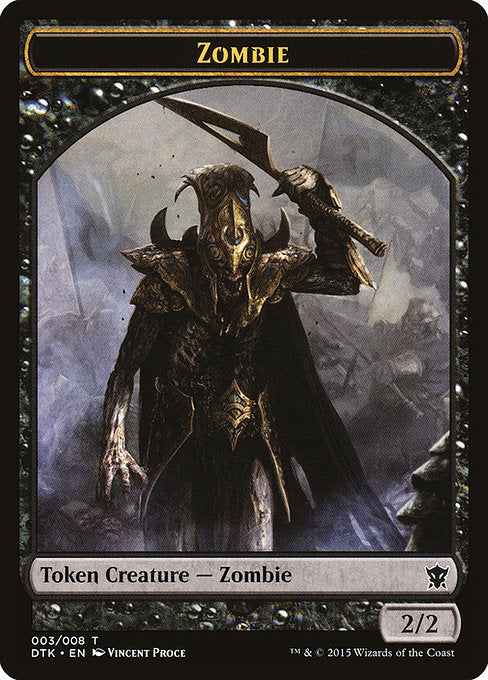 Zombie (3) - Dragons of Tarkir Tokens - Game On