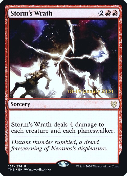 Storm's Wrath (157s) () () - Theros Beyond Death Promos - Game On