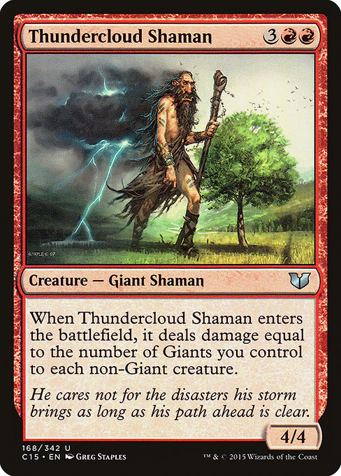 Thundercloud Shaman (168) - Commander 2015 - Game On