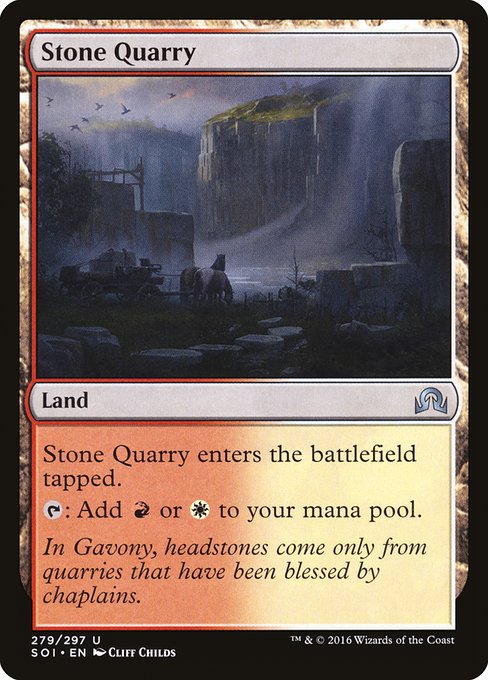 Stone Quarry (279) (Foil) - Shadows over Innistrad - Game On