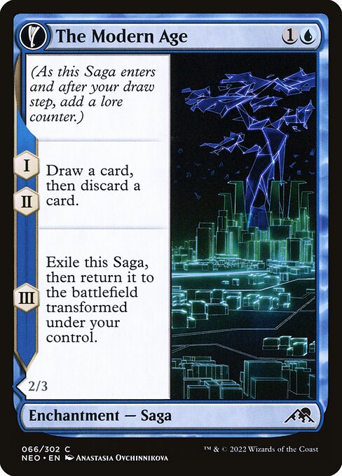 The Modern Age // Vector Glider (66) (Foil) - Kamigawa: Neon Dynasty - Game On