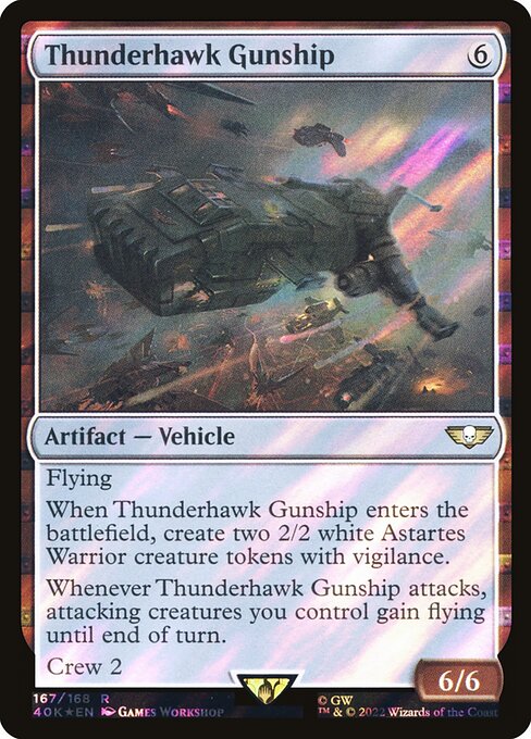 Thunderhawk Gunship (167★) (Foil) - Warhammer 40,000 Commander - Game On