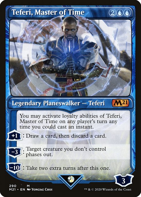 Teferi, Master of Time (290) - SHOWCASE - Core Set 2021 - Game On