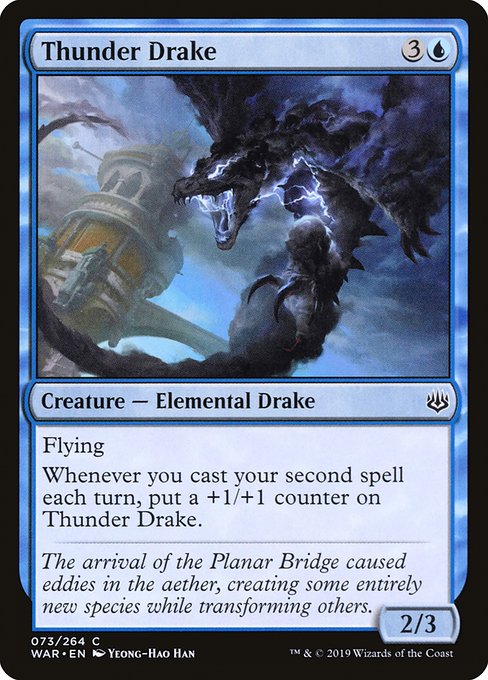 Thunder Drake (73) (Foil) - War of the Spark - Game On