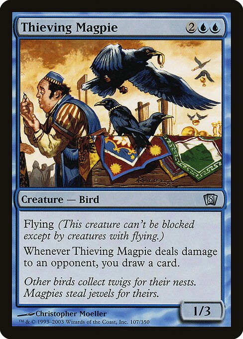 Thieving Magpie (107★) (Foil) - Eighth Edition - Game On